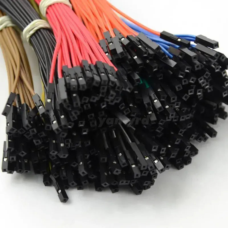 50pcs DIY Electronic Kit Breadboard Dupont Cable For Arduino 20cm 2.54mm Line Male Female Dupont Jumper Wire Cable 1P Connector Swinto Mart